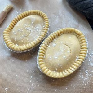 2 CREAMY CHICKEN PIES UNBAKED